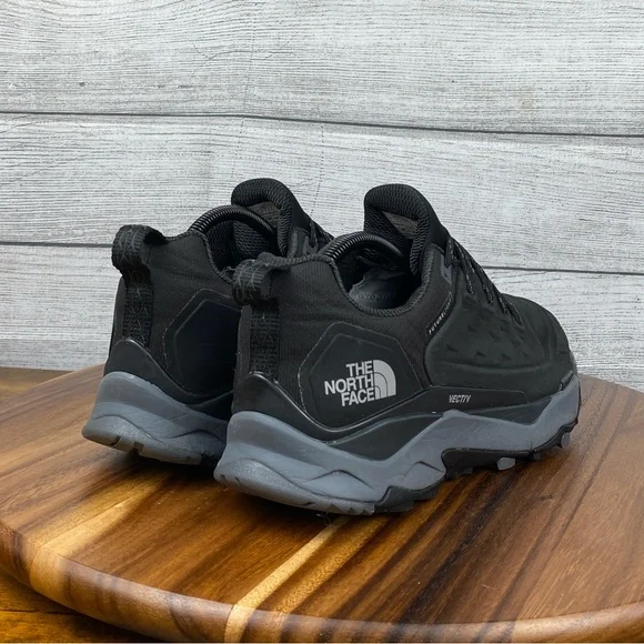 The North Face Vectiv Exploris Waterproof Futurelight Black Leather Shoe Mens 10
